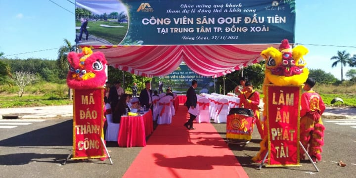Tổ chức lễ khởi công và lễ động thổ tại Tây Ninh| Khởi công Công viên sân Golf 