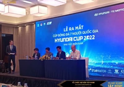 Tổ chức lễ ra mắt giải đấu bóng đá | Cup bóng đá 7 người quốc gia Hyundai Cup 2022 