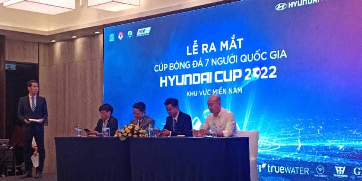 Tổ chức lễ ra mắt giải đấu bóng đá | Cup bóng đá 7 người quốc gia Hyundai Cup 2022 